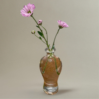 Vase Japonais en Verre Transparent pour Plantes et Fleurs