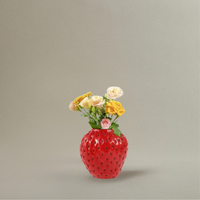 Vase Fraise en Céramique pour Fleurs