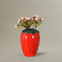 Vase Fraise en Céramique Pour Décoration